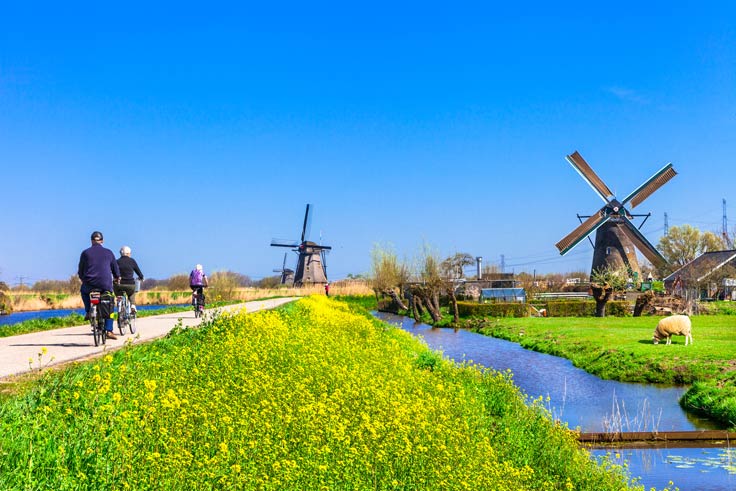 Die schönsten Fahrradwege durch die Niederlande